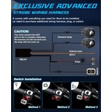 CO LIGHT Set van 2 Motor Mistlampen 20.000 Lumen Amber Geel Wit Tweekleurig Extra Koplamp Offroad Werklamp met Bedrading