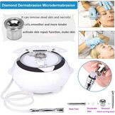 TwoWin Diamant Microdermabrasie Dermabrasie Machine, 3-in-1 Professionele Huidverjonging Acne Rimpel Behandeling Salon Apparatuur voor Gezicht met Vacuüm en Spray (Sterke Zuigkracht: 65-68 cmhg)