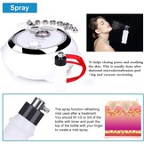 TwoWin Diamant Microdermabrasie Dermabrasie Machine, 3-in-1 Professionele Huidverjonging Acne Rimpel Behandeling Salon Apparatuur voor Gezicht met Vacuüm en Spray (Sterke Zuigkracht: 65-68 cmhg)