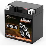 Lithium Motorfietsaccu 12V Lithium Powersports Accu met BMS (YTX20L-BS 12.8V 700CCA+) LiFePO4 Motorfiets Startaccu voor motorfietsen, ATV's, UTV's, waterscooters, enz. - Maat YTX20L-BS new
