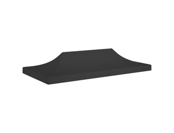 vidaXL Partytentdak 270 g/m² 6x3 m zwart