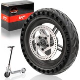 1PZ FMR-T1D compleet massief wiel 8,5 inch vervanging voor Xiaomi M365 Pro Gotrax Gxl V2 elektrische scooter volledige band voor voor- en achterwiel compleet met naaf en remschijf 110 mm