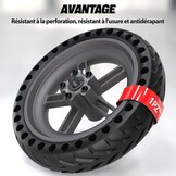 1PZ FMR-T1D compleet massief wiel 8,5 inch vervanging voor Xiaomi M365 Pro Gotrax Gxl V2 elektrische scooter volledige band voor voor- en achterwiel compleet met naaf en remschijf 110 mm