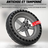 1PZ FMR-T1D compleet massief wiel 8,5 inch vervanging voor Xiaomi M365 Pro Gotrax Gxl V2 elektrische scooter volledige band voor voor- en achterwiel compleet met naaf en remschijf 110 mm