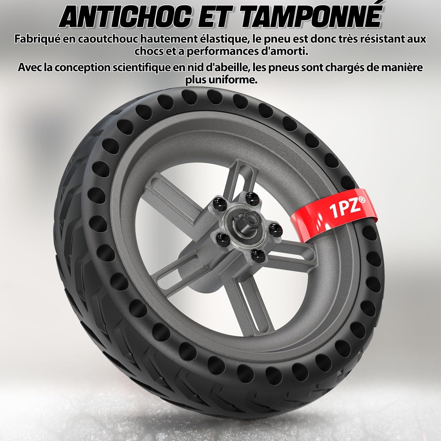 1PZ FMR-T1D compleet massief wiel 8,5 inch vervanging voor Xiaomi M365 Pro Gotrax Gxl V2 elektrische scooter volledige band voor voor- en achterwiel compleet met naaf en remschijf 110 mm