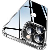 Transparant iPhone 13 Pro Hoesje | Militaire Valbescherming | Anti-Vergeling
