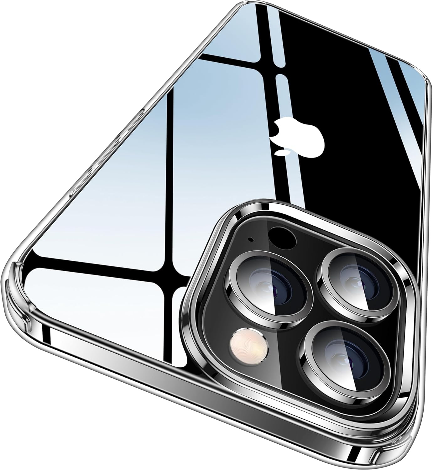 Transparant iPhone 13 Pro Hoesje | Militaire Valbescherming | Anti-Vergeling
