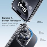 Transparant iPhone 13 Pro Hoesje | Militaire Valbescherming | Anti-Vergeling