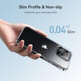 Transparant iPhone 13 Pro Hoesje | Militaire Valbescherming | Anti-Vergeling