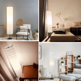 Witte Cilindrische Papieren Lampenkap 94 cm Hoog - Ersatz Lampenscherm