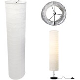 Witte Cilindrische Papieren Lampenkap 94 cm Hoog - Ersatz Lampenscherm