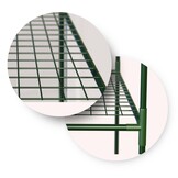 Tuinkas met 4 schappen - 140x70x195 cm - PVC
