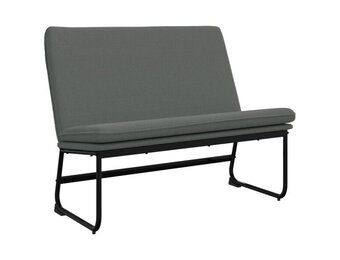 vidaXL Bankje 100x75x76 cm stof donkergrijs