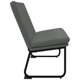 vidaXL Bankje 100x75x76 cm stof donkergrijs