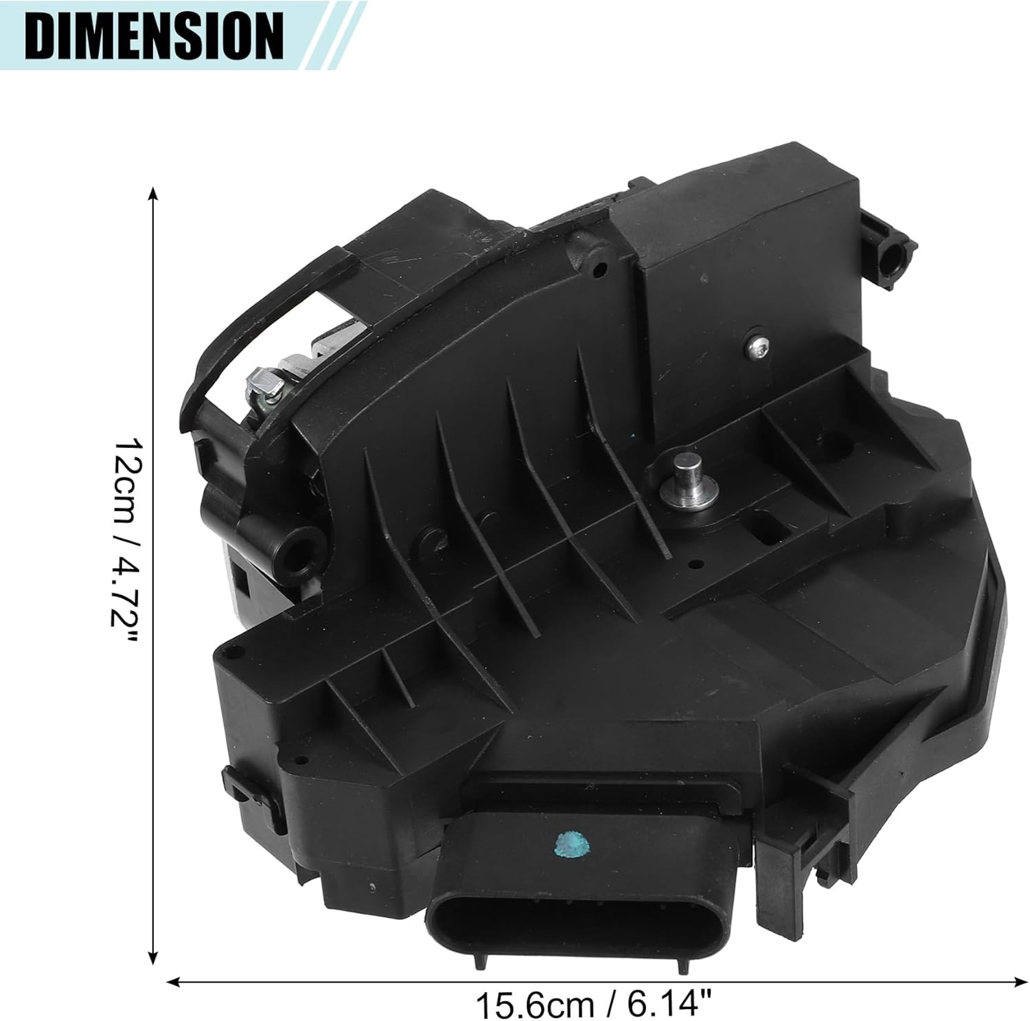 A ABSOPRO Voorzijde Rechter Deurvergrendeling Actuator Passend voor Ford Focus Escape Fiesta Edge Fusion - Verpakking van 1 Zwart