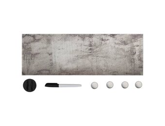 vidaXL Magneetbord wandmontage 60x20 cm glas