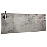 vidaXL Magneetbord van Glas - 60x20cm - Betongrijs met 56% Korting