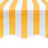 vidaXL Luifeldoek 500x300 cm canvas oranje en wit