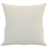vidaXL Sierkussens 2 st 40x40 cm fluweel crèmekleurig