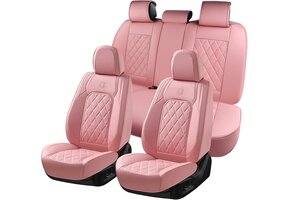 Universele PU Leder Autostoelhoezen - Roze - Complete Set (56% Korting)