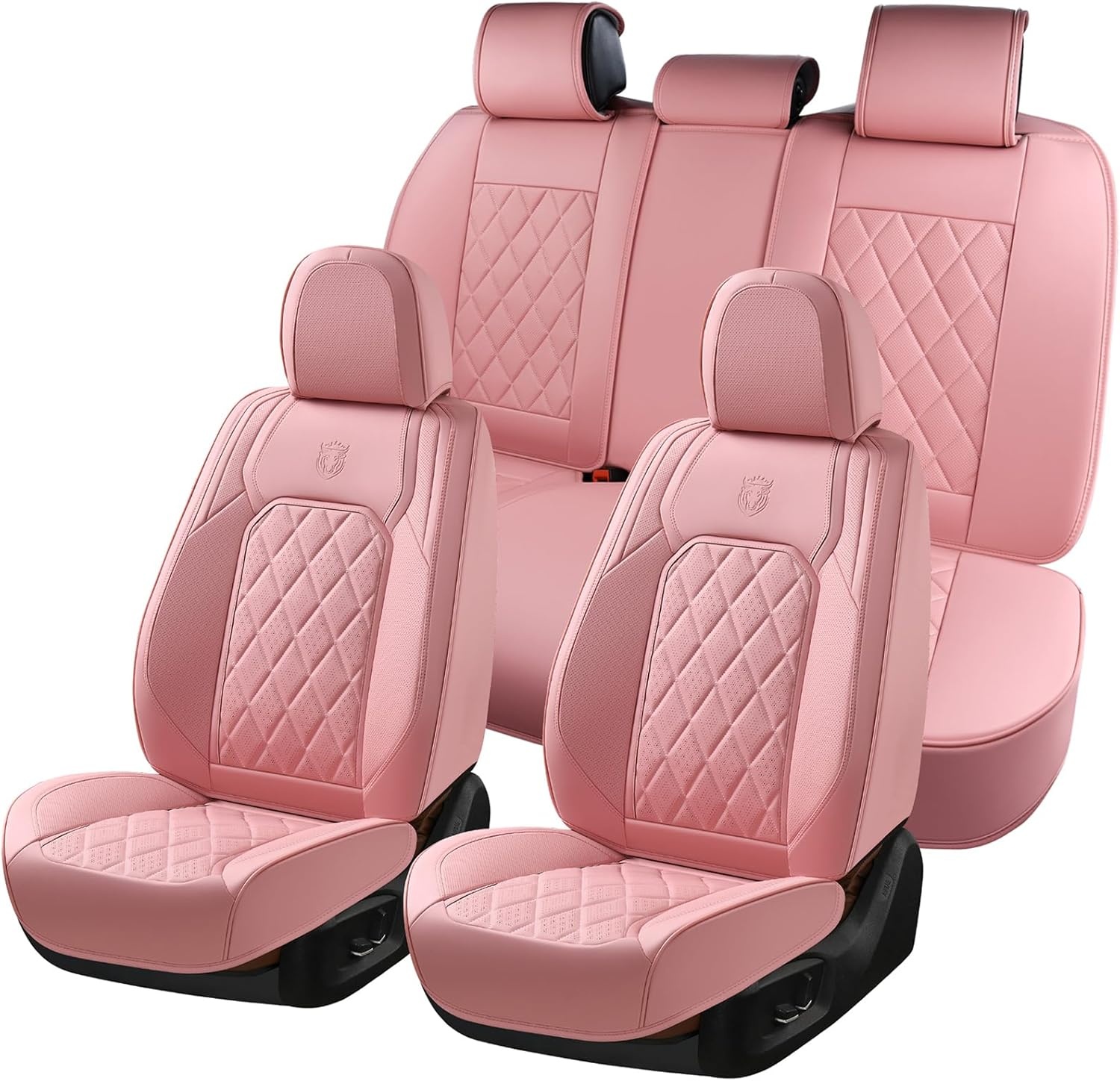 Coverado Luxe PU Leder Universele Autostoelhoezen - Waterdicht - Voor & Achterstoelen