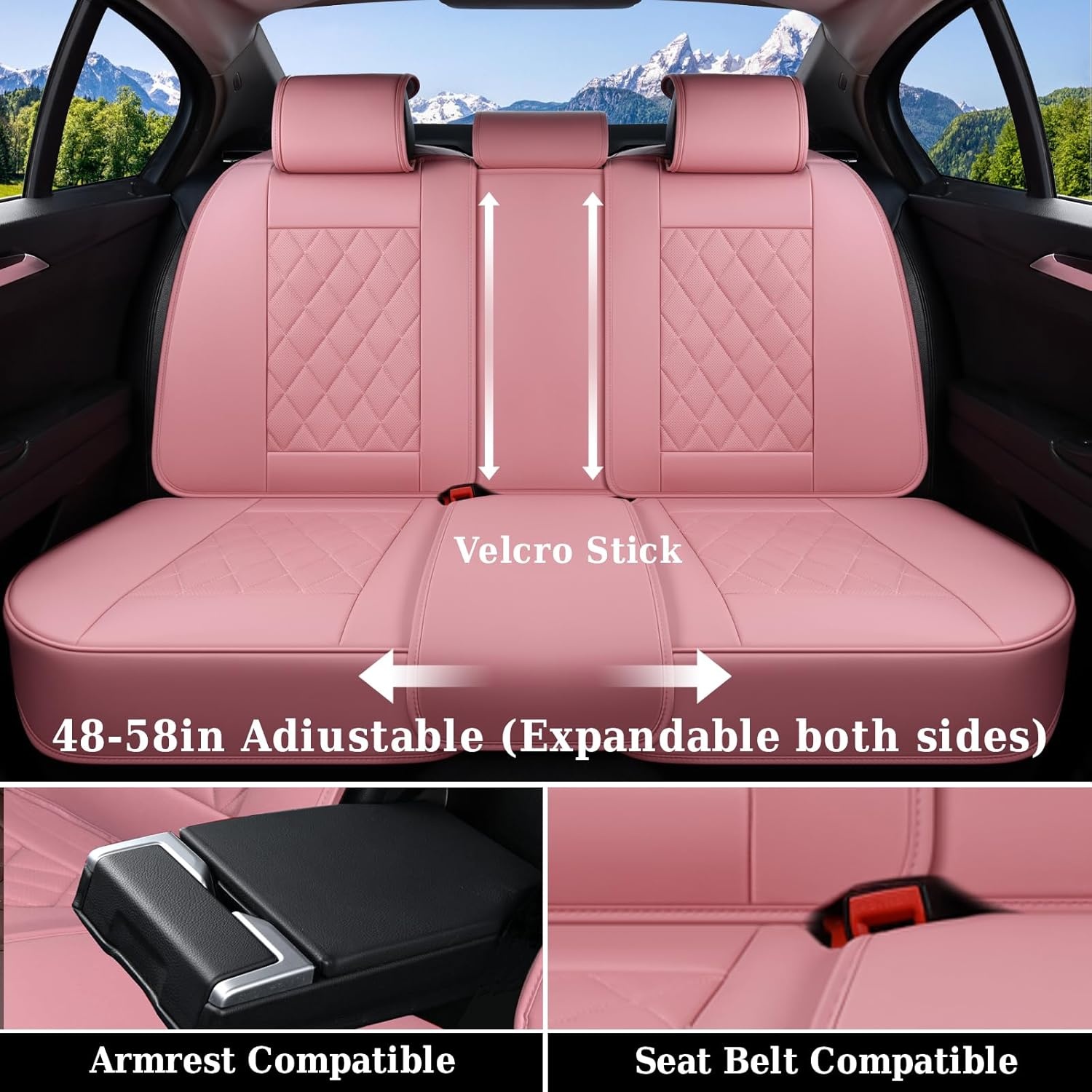 Coverado Luxe PU Leder Universele Autostoelhoezen - Waterdicht - Voor & Achterstoelen