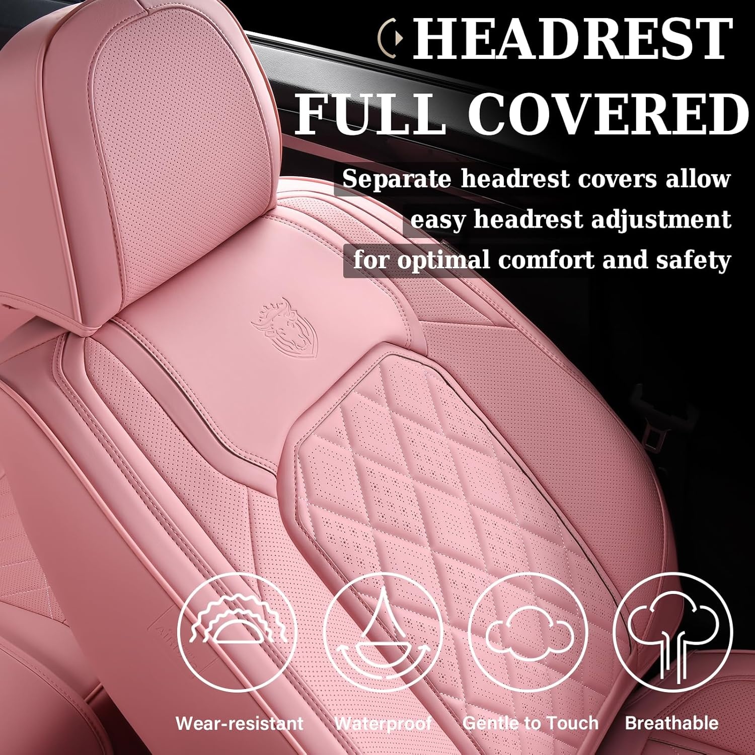 Coverado Luxe PU Leder Universele Autostoelhoezen - Waterdicht - Voor & Achterstoelen