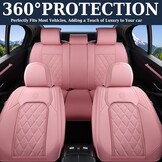 Coverado Luxe PU Leder Universele Autostoelhoezen - Waterdicht - Voor & Achterstoelen