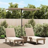 Parasol Taupe Aluminium Paal 2x1,5m - 40% Korting