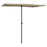 Parasol Taupe Aluminium Paal 2x1,5m - 40% Korting