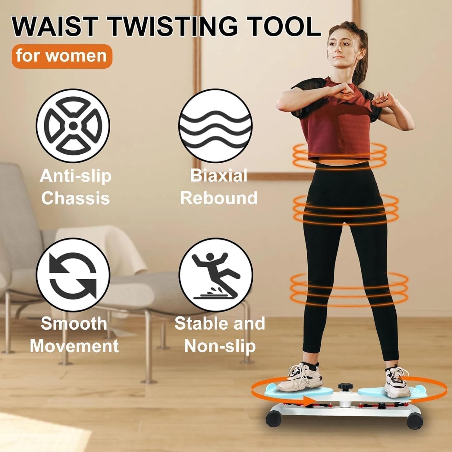 Twist Boards, taille-twistermachine, balansbord voor voetmassage en gewichtsverlies