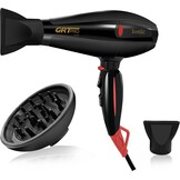 GRT PRO Professionele Haardroger CHJ-9900 Zwart met Ionenfunctie - 2400W EC Motor, 3 Warmtestanden, 2 Snelheden