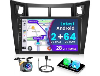 Android Radio Carplay Autoradio voor Toyota Yaris 2005-2011