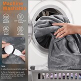 PKBD Luxe deken,Wasmachine Bestendig - Grijs (190x130 cm)