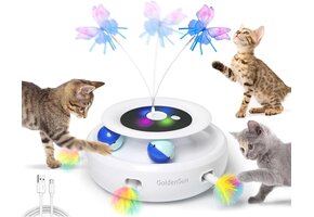 Interactief Kattenspeelgoed 3-in-1 | 33% Korting | USB-Oplaadbaar