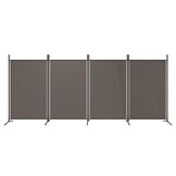 vidaXL Kamerscherm met 4 panelen 346x180 cm stof antracietkleurig