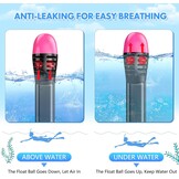 Seaview Snorkelmasker, volgelaatsmasker, 180 graden, snorkeluitrusting, duikmasker voor volwassenen en kinderen, anti-lek en anti-condens-snorkelset