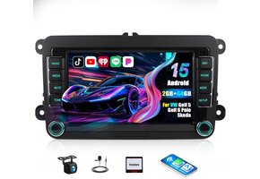 Android Autoradio 7" voor VW Golf, Skoda, Seat - 37% Korting