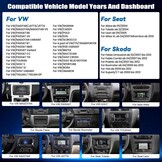 CAMECHO Android Radio met Navigatie voor VW Golf 6 Golf 5 T5 Skoda Seat Polo Caddy,7 Inch Scherm autoradio 2 DIN met Bluetooth FM RDS WIFI Mirror Link+Canbus