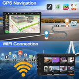 CAMECHO Android Radio met Navigatie voor VW Golf 6 Golf 5 T5 Skoda Seat Polo Caddy,7 Inch Scherm autoradio 2 DIN met Bluetooth FM RDS WIFI Mirror Link+Canbus