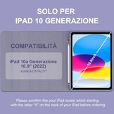 Hoes met Italiaans QWERTY Toetsenbord voor iPad 10e/11e Gen Violet - 74% Korting!
