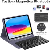 Hoes met Italiaans QWERTY Toetsenbord voor iPad 10e/11e Gen Violet - 74% Korting!