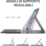 Hoes met Italiaans QWERTY Toetsenbord voor iPad 10e/11e Gen Violet - 74% Korting!