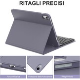 Hoes met Italiaans QWERTY Toetsenbord voor iPad 10e/11e Gen Violet - 74% Korting!