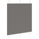 vidaXL Plissé rolgordijn 120x150 cm stofbreedte 119,4 cm antraciet