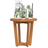 vidaXL Tuinbijzettafel rond Ø40x40 cm massief acaciahout