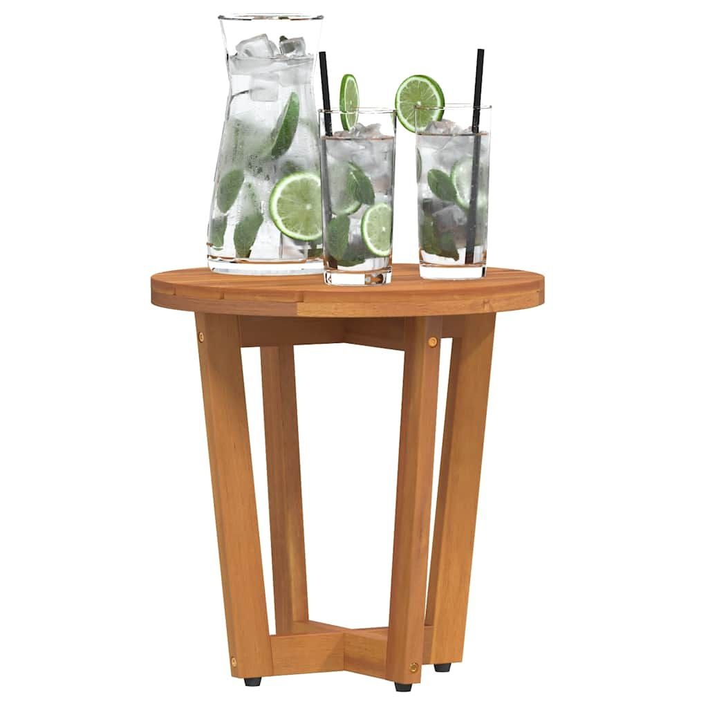 vidaXL Tuinbijzettafel rond Ø40x40 cm massief acaciahout