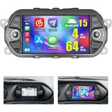 Android Autoradio 4+64GB voor FIAT TIPO EGEA 2015-2017 met Wireless CarPlay, Android Auto en 7'' IPS Touch Screen