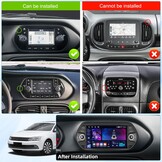 Android Autoradio 4+64GB voor FIAT TIPO EGEA 2015-2017 met Wireless CarPlay, Android Auto en 7'' IPS Touch Screen