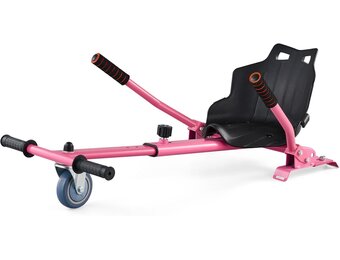 CO-Z Hoverkart Go Kart Zitje voor Elektrische Hoverboards (6.5, 8 en 10 inch) - Roze